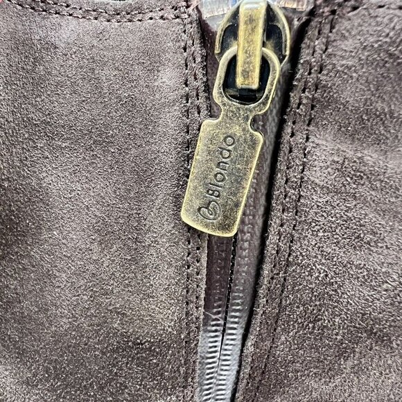 Blondo Women's Brown Kamila Suede Waterproof Heeled Ankle Boots Size 11M - Picture 5 of 12